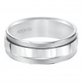 Concave Soft Sand And Bright Finished Bevel Edges Comfort Fit Wedding Band