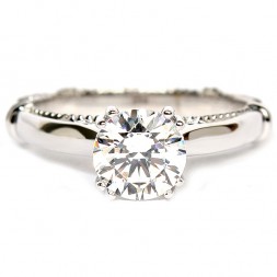 14K White Gold And Diamond Semi-Mount Engagement Ring (D1200GOLD)