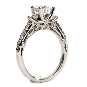 18K White Gold Diamond Semi-Mount Engagement Ring by Verragio (ENG-0397)