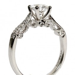 18K White Gold Diamond Semi-Mount Engagement Ring by Verragio (INS-7031)