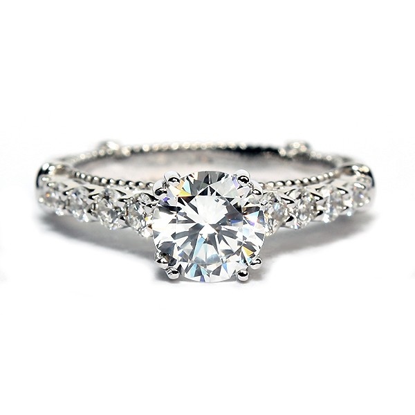 Verragio Parisian Collection 14K White Gold Diamond Semi-Mount Engagement Ring (D1160GOLD)