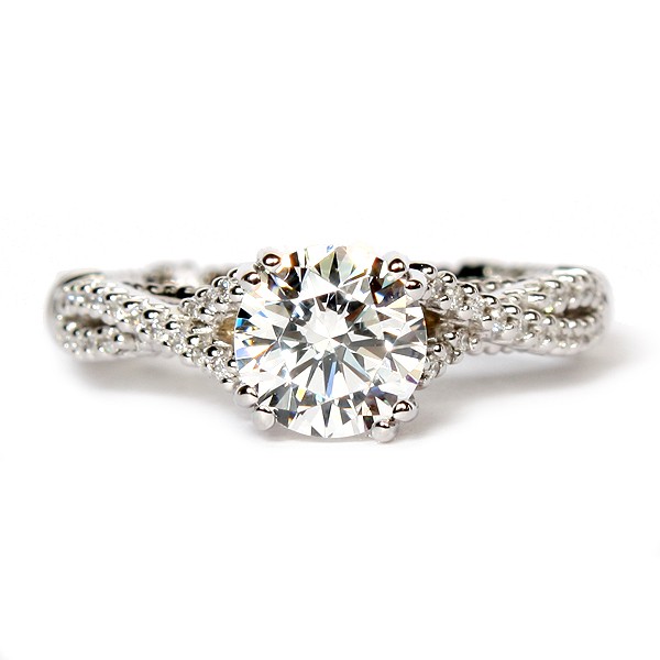 14K White Gold Diamond Semi-Mount Engagement Ring by Verragio