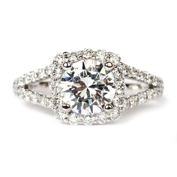 Insignia Diamond Semi-Mount Engagement Ring by Verragio (INS7046GOLD)