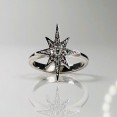 Hand-Made Diamond Starburst Ring