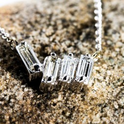 Baguette Diamond Necklace (.36ctw)