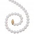 14K 8+MM White Freshwater Cultured Pearl 18