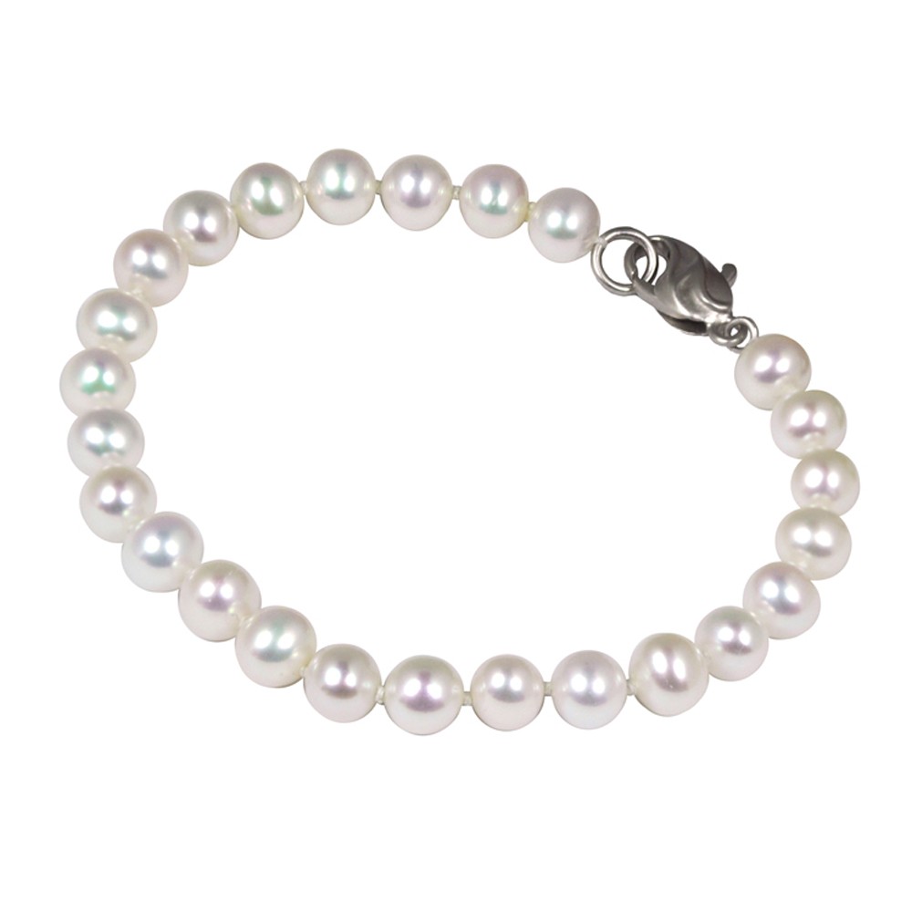 Sterling Silver 6-7MM White ASP Freshwater Cultured Pearl 7