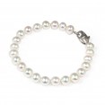 Sterling Silver 7-8MM White ASP Freshwater Cultured Pearl 7