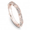 Noam Carver Rose Gold Matching Band With 87 Diamonds