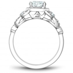 Noam Carver White Gold Engagement Ring With 10 Diamonds