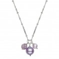Sterling Silver Lilac 4.5-9MM Potato FWCP and Crystal NK 14 