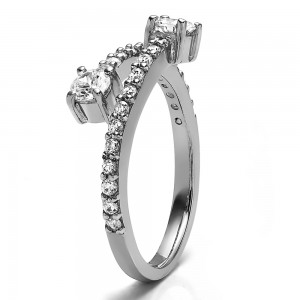 FA221 - Diamond Two Stone Ring