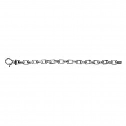 Sterling Silver  Rectangular Link Bracelet