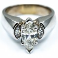 Marquise Diamond Solitaire with Marquise Accents (1.50ctw)