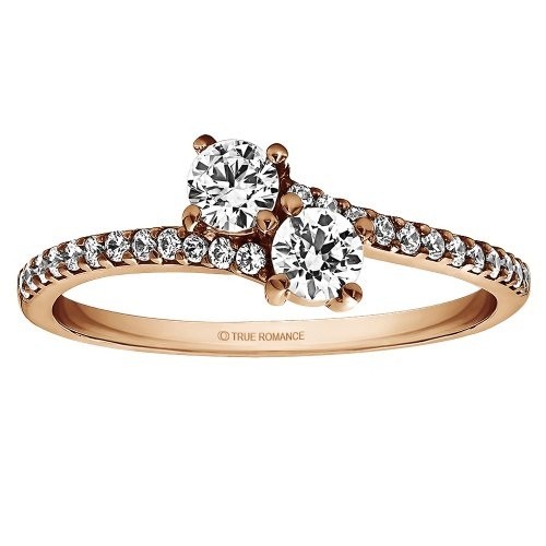 RM1389 - Diamond Two Stone Ring