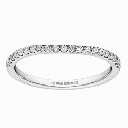 RM1546-14K White & Rose Gold Infinity Semi Mount Engagement Ring.