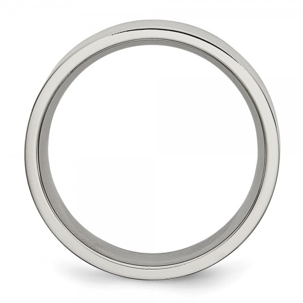 Stainless Steel Brushed 8mm Flat Band