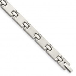 Stainless Steel Brushed and Polished 8.5in Bracelet