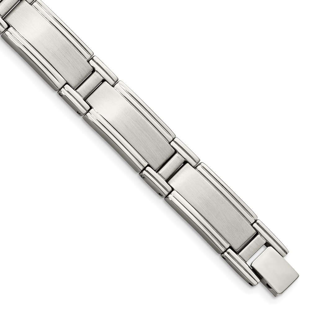 Stainless Steel Brushed and Polished 9.25in Bracelet