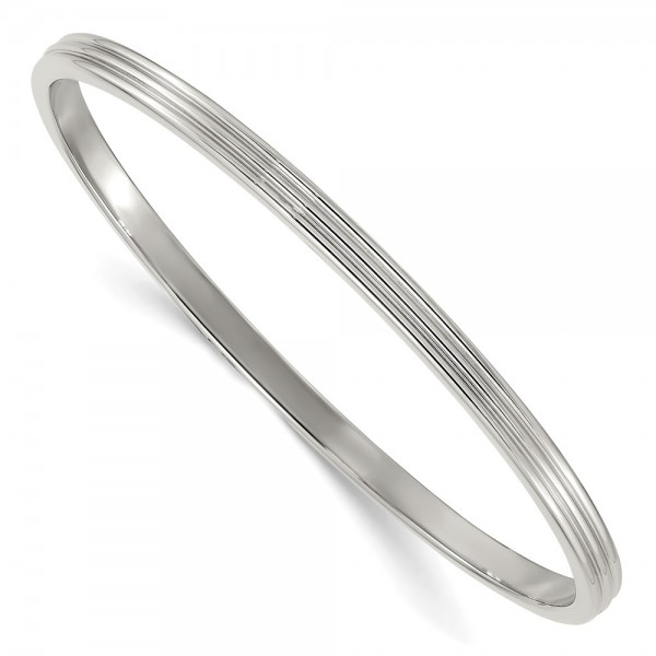 Stainless Steel Polished 4mm Bangle