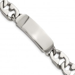 Stainless Steel Polished 8.5in ID Bracelet