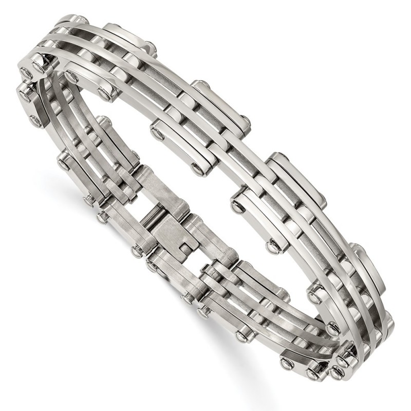 Stainless Steel Polished 7.75in Bracelet