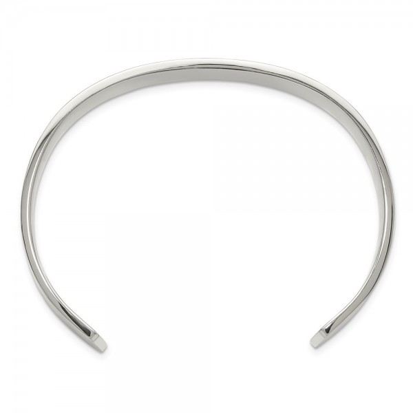 Stainless Steel Brushed 12mm Cuff Bangle