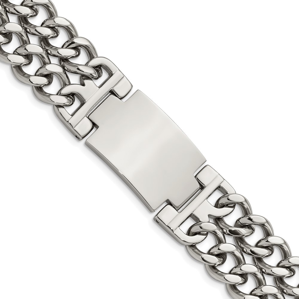 Stainless Steel Polished 8in ID Bracelet