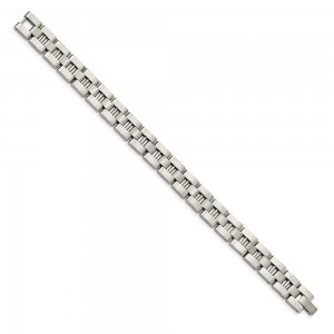 Stainless Steel Brushed and Polished 8.25in Bracelet