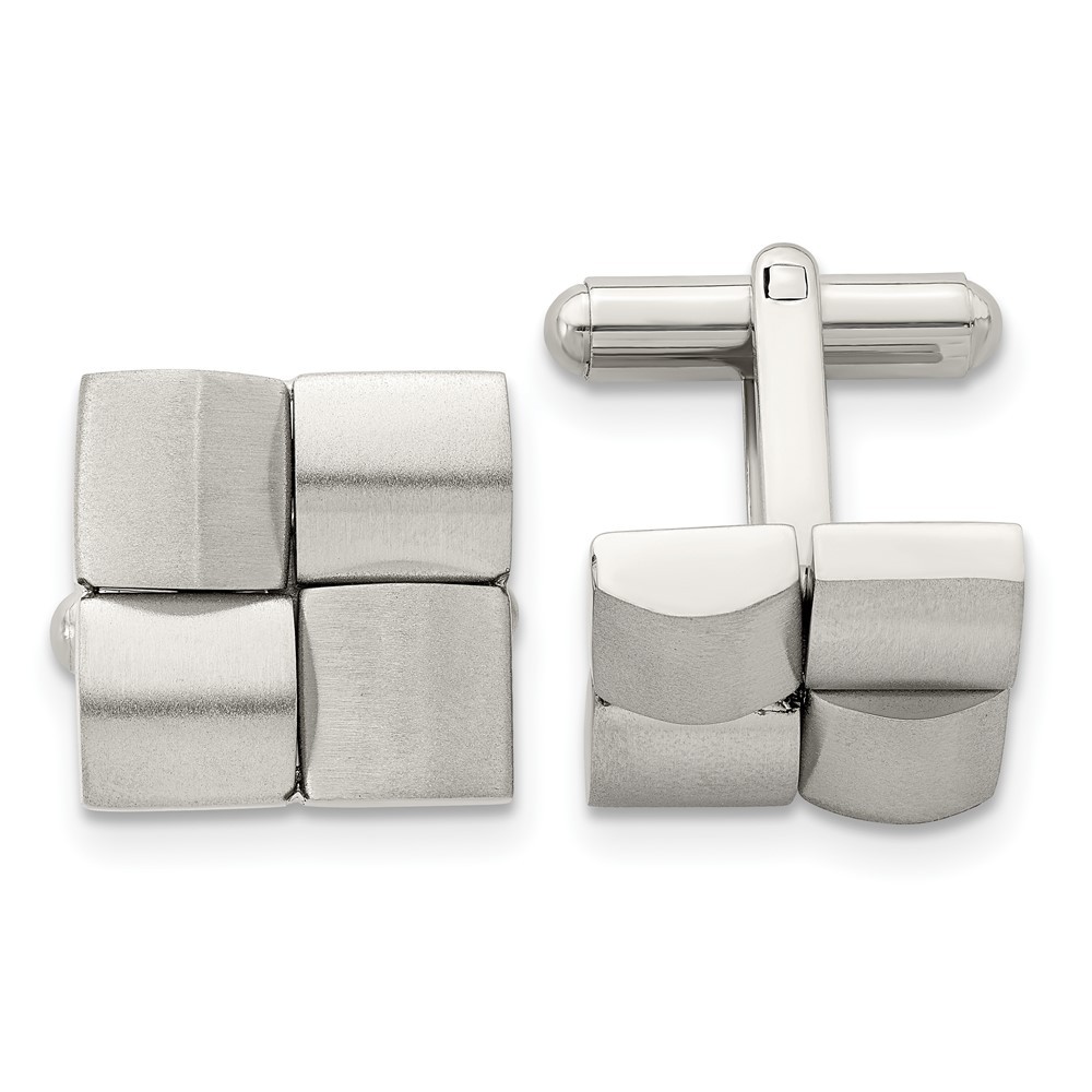 Stainless Steel Brushed Cufflinks