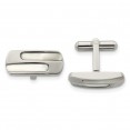 Stainless Steel Polished Mother of Pearl Cufflinks