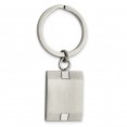 Stainless Steel Brushed and Polished Key Ring