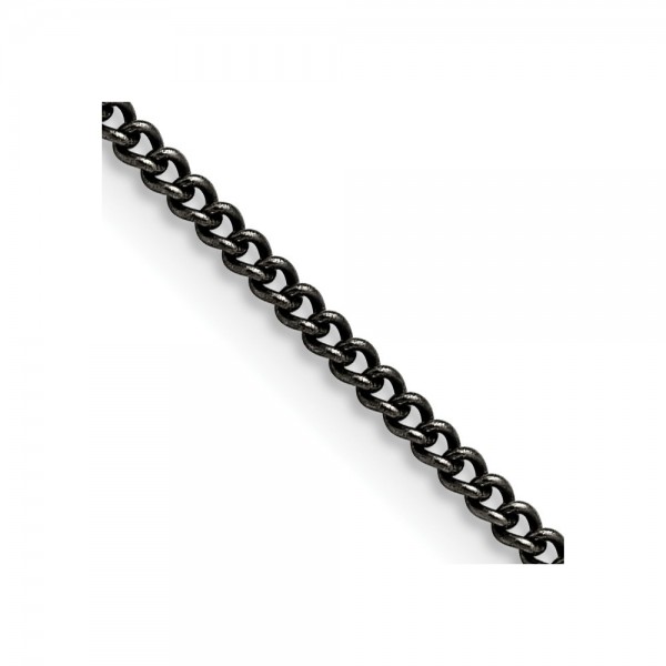 Stainless Steel Antiqued 2mm 20in Round Curb Chain
