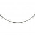 Stainless Steel Polished 6mm 18in Omega Necklace