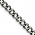 Stainless Steel Antiqued 6.7mm 24in Curb Chain