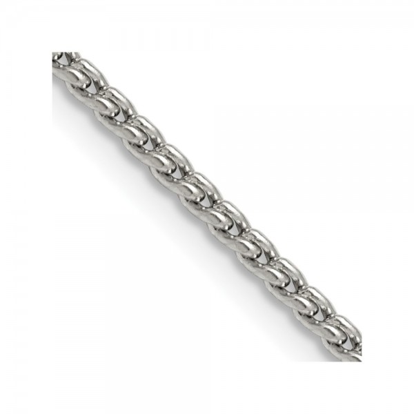 Stainless Steel Polished 2.5mm 24in Fancy Link Chain