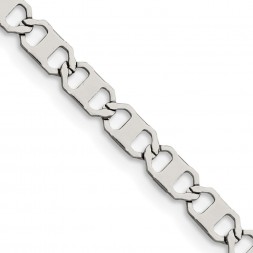 Stainless Steel Polished 5mm 24in Anchor Chain