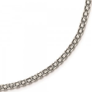 Stainless Steel Polished 3.1mm 20in Bismark Chain