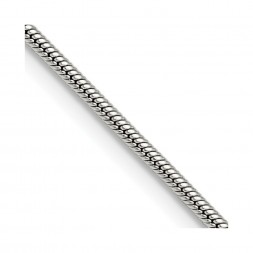Stainless Steel Polished 2mm 24in Snake Chain