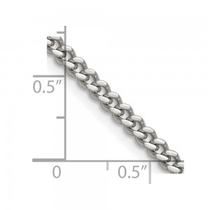 Stainless Steel Polished 4mm 30in Curb Chain