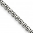 Stainless Steel Polished 3.9mm 22in Rounded Box Chain