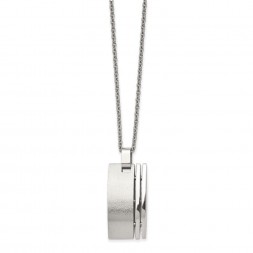 Stainless Steel Brushed 22in Necklace