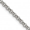 Stainless Steel Polished 3.9mm 30in Rolo Chain