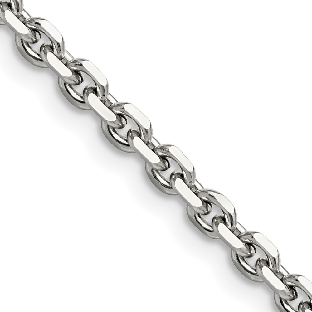 Stainless Steel Polished 4.3mm 20in Cable Chain