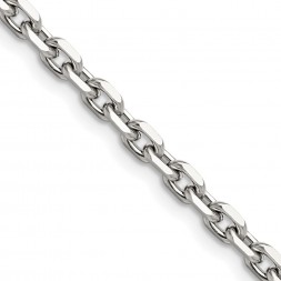 Stainless Steel Polished 5.3mm 20in Cable Chain