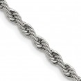 Stainless Steel Polished 4mm 22 inch Rope Chain