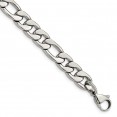Stainless Steel Polished 8.75mm 9in Figaro Chain