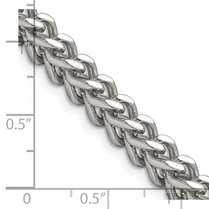 Stainless Steel Polished 6.75mm 22in Franco Chain