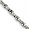 Stainless Steel Polished 4.2mm 22 inch Fancy Twisted Link Chain