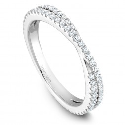 Noam Carver White Gold Stackable Ring With 67 Round Diamonds